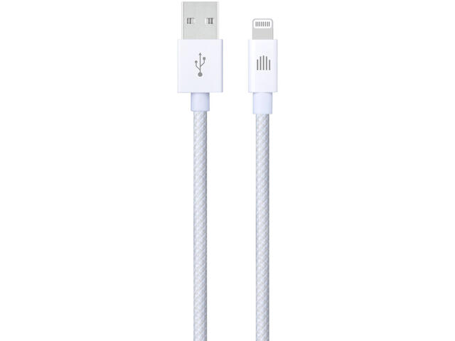 Кабели и Адаптери Dviced USB-A to lightning cable Charging & Data transfer 1,25m-White
