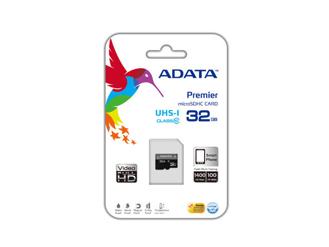 Карти памет 32GB microSDHC/SDXC Adata Premier Class 10