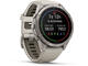 Смарт часовници Garmin fēnix® 9 Pro - 43 мм - Titanium с Fog Grey/Dark Sandstone силиконова каишка