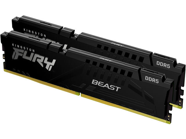 Оперативна памет 64GB (2x32GB) DDR5 5600 MT/s CL40 Kingston FURY Beast Black