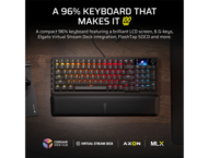 Клавиатури CORSAIR VANGUARD 96 Mechanical Gaming Keyboard, Backlit RGB LED, CORSAIR MLX Plasma, Black, Black PBT DS Keycaps