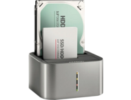 Докинг станции AXAGON ADSA-DC суперскоростна USB-C докинг станция с двоен HDD