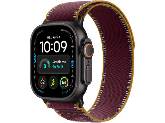 Смарт часовници Apple Watch Ultra 4 GPS + Cellular - Black, Trail Loop, Burgundy, S/M