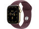 Смарт часовници Apple Watch Series 12 42mm - GPS + Cellular - Titanium, Radiant Gold, Sport Band,Burgundy, M/L