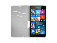 Калъфи Mozo Lumia 535 wallet T-bar phone case, бял