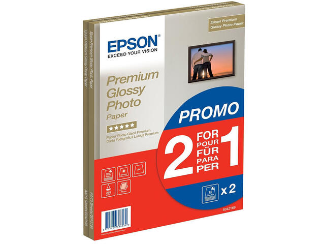 Хартия Epson A4 Premium Glossy Photo Paper, 255 г/м²