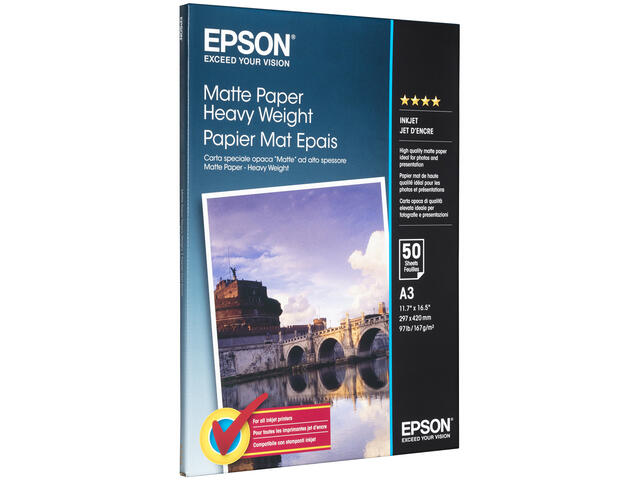 Хартия Epson Matte heavyweight paper inkjet A3 
