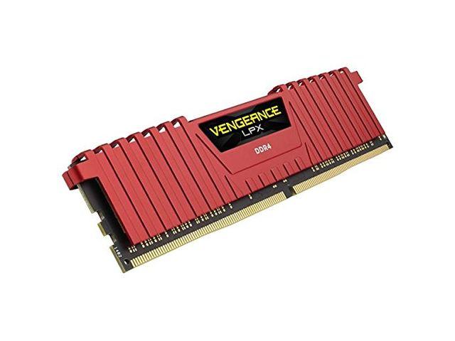 Оперативна памет Corsair Vengeance 16GB (4x4GB) 2666MHz - червена