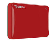 Външни HDD Toshiba Canvio Connect II 1TB, червен