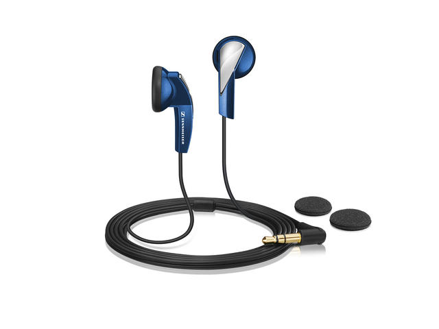Слушалки Sennheiser MX 365, в черно-синьо