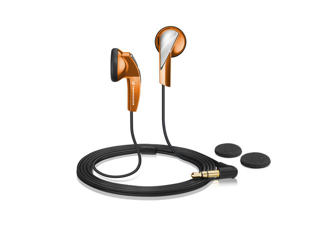 Слушалки Sennheiser MX 365, в черно-оранжево