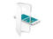Калъфи Cellular line ClearBook за Samsung Galaxy S6, прозрачен-бял