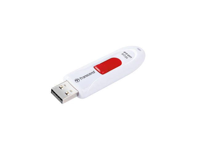 USB памети 16GB Transcend JetFlash 590K, в бяло