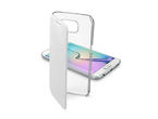 Калъфи Cellular line ClearBook за Samsung Galaxy S6 Edge, прозрачен-бял