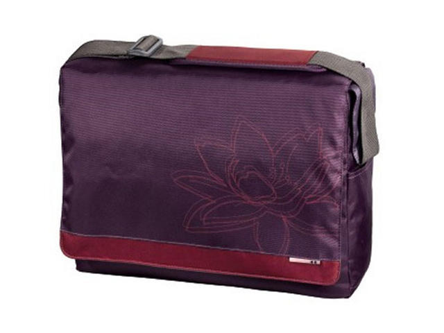 Чанти за Лаптопи Чанта за лаптоп  AHA "Plant" пурпурна с червени детайли