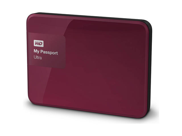 Външни HDD 1TB WD My Passport Ultra USB 3.0, в червено