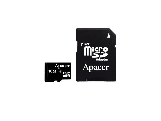 Карти памет 16GB microSDHC карта Apacer Class 4