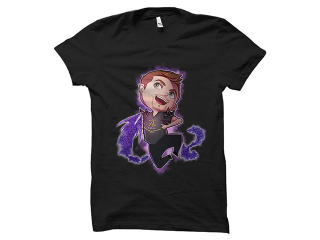 Облекло и аксесоари Fnatic Xpeke cartoon black T-shirt, размер M