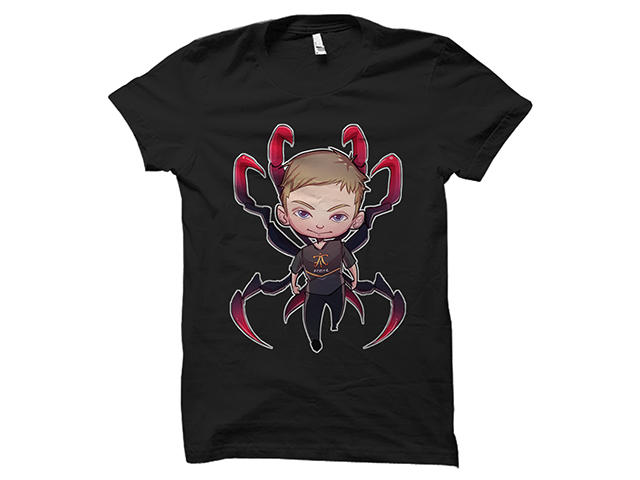 Облекло и аксесоари Fnatic Cyanide cartoon black T-shirt