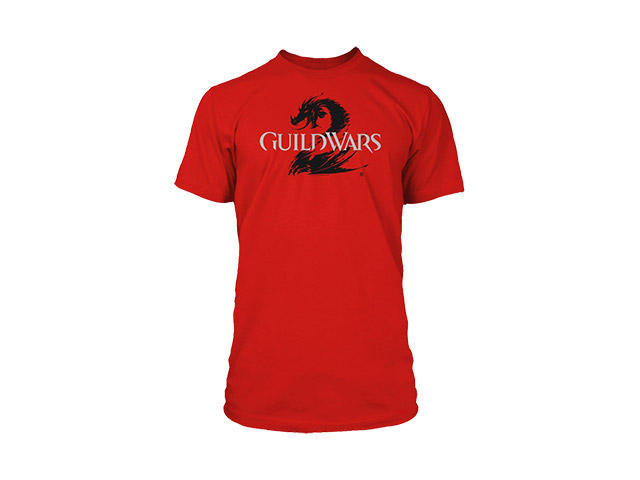 Облекло и аксесоари Gaya Entertainment Guild Wars 2 T-Shirt Logo Black on Red