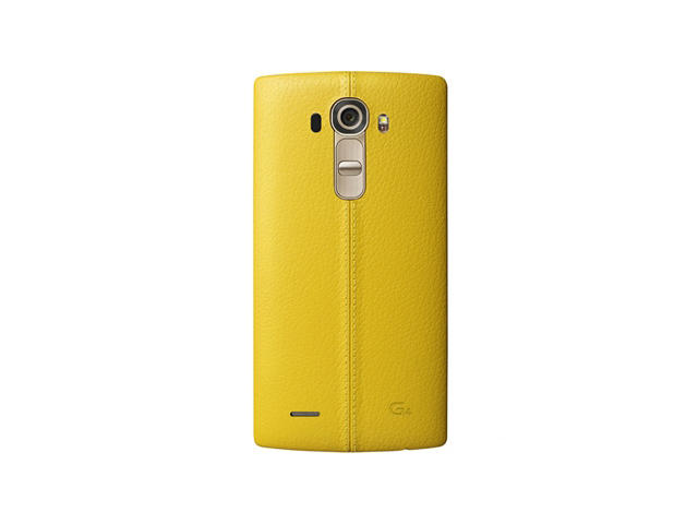 Калъфи LG G4 Leather Battery Cover, в жълто