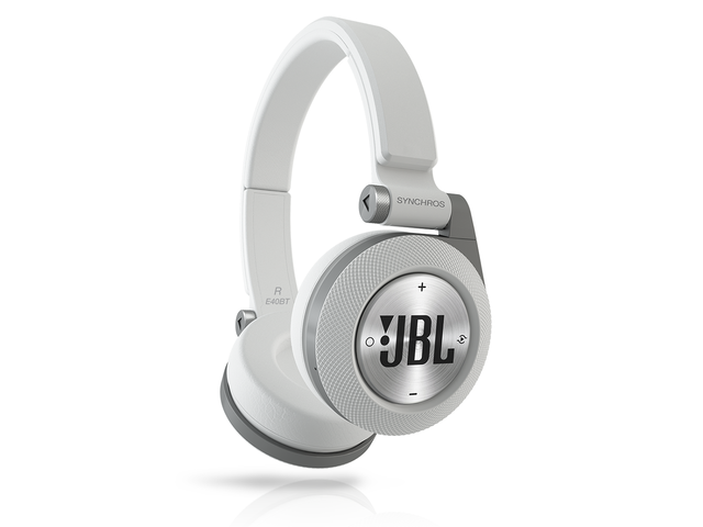 Слушалки JBL E40BT, в бяло