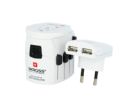 Зарядни устройства Skross универсален адаптер World Pro+USB