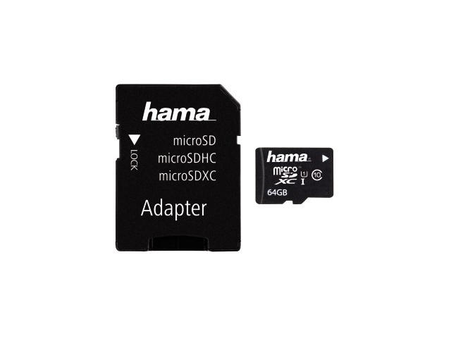 Карти памет 64GB microSDXC карта Hama Class 10
