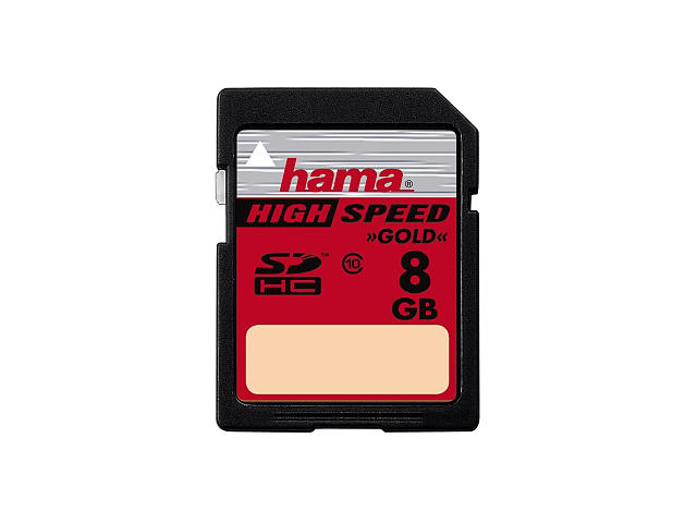 Карти памет 8GB SDHC карта Hama Class 10 Gold