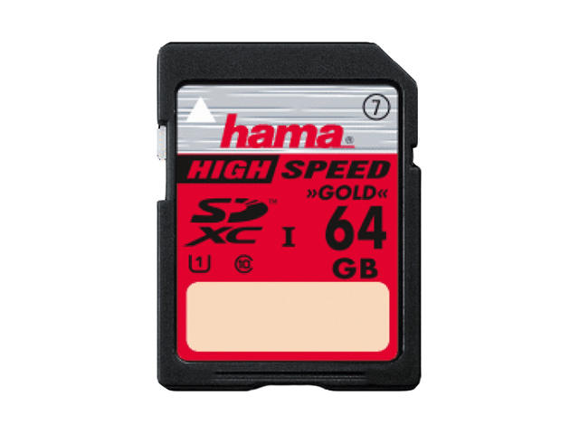 Карти памет 64GB SDXC карта Hama Class 10 Gold