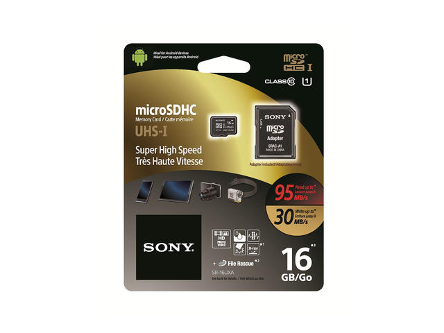 Карти памет 16GB microSD Sony Class 10 SHS