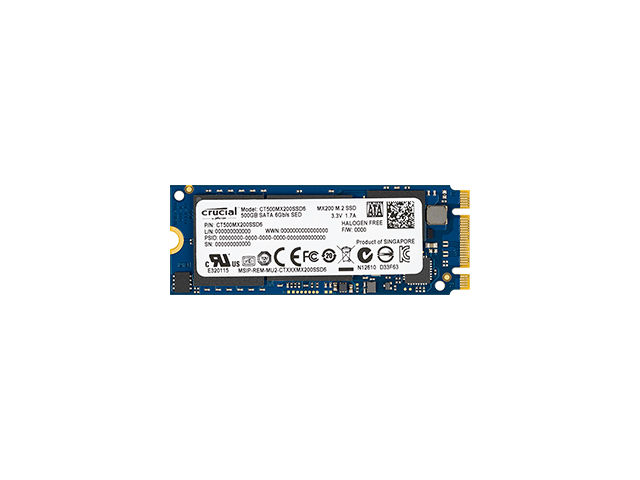 SSD Crucial MX200 250GB M.2 Type 2260, Double Sided