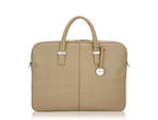 Чанти за Лаптопи Кожена чанта Knomo Larissa слонова кост