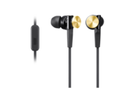 Слушалки Sony MDR-XB70AP, в черно-златисто