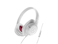Слушалки Audio-Technica ATH-AX1iSWH SonicFuel, в бяло