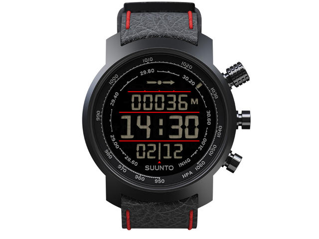 Смарт часовници Suunto Elementum Terra Black/Red Leather