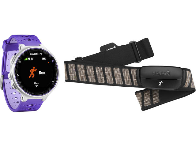 Смарт часовници Garmin Forerunner 230 - в лилаво/бяло + пулсомер