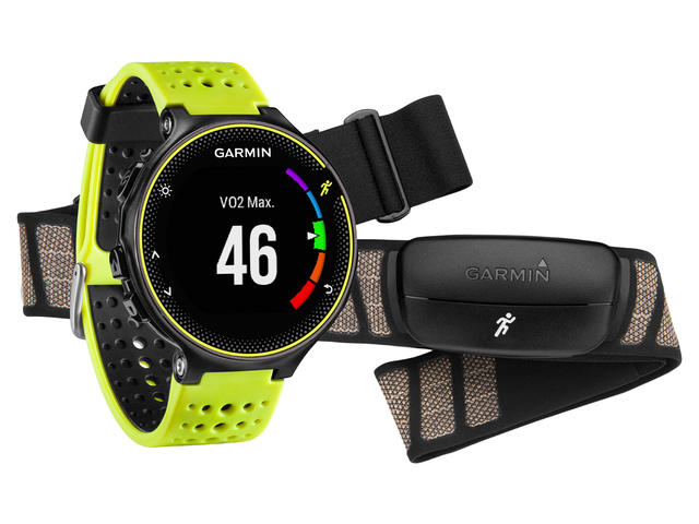 Смарт часовници Garmin Forerunner 230 - в жълто/черно + пулсомер