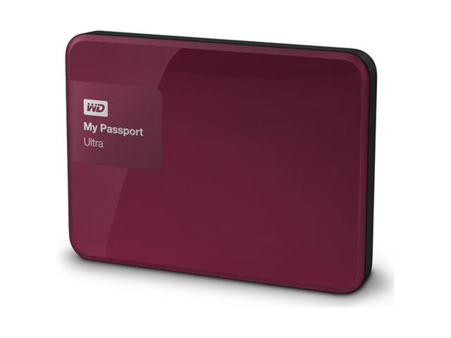 Външни HDD 2TB WD My Passport Ultra USB 3.0, в червено