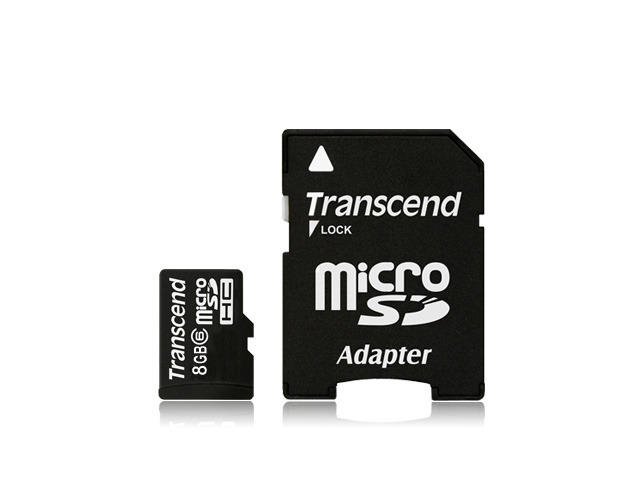 Карти памет 8GB microSD карта Transcend class 6