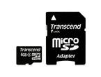 Карти памет 4GB microSD карта Transcend class 4