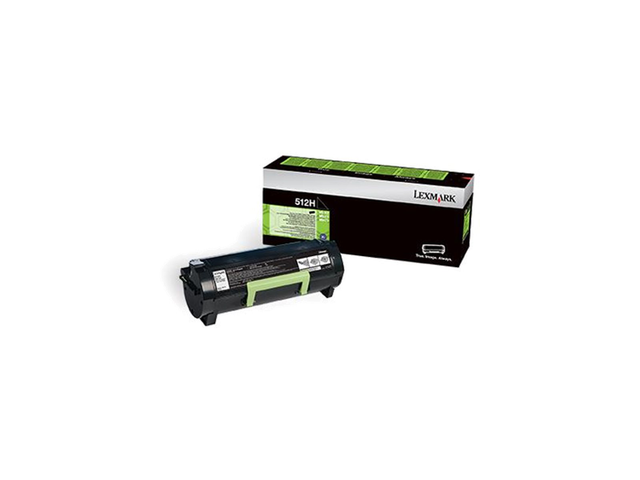 Консумативи Оригинален тонер Lexmark 512H Black