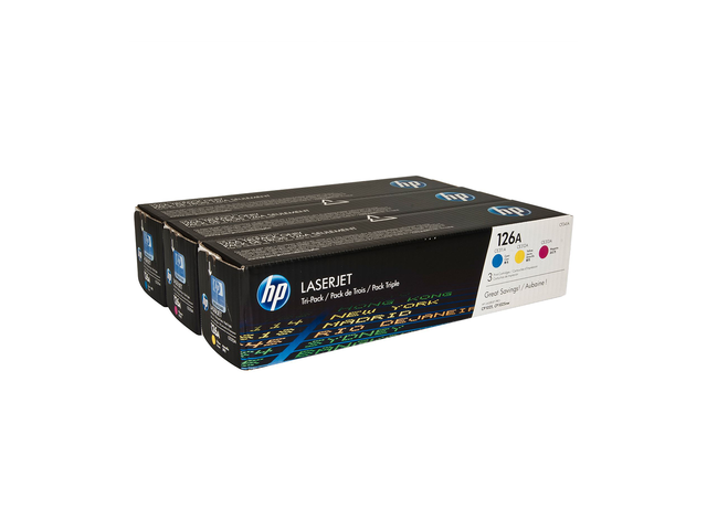 Консумативи Оригинален пакет тонери HP 126A Cyan/Magenta/Yellow