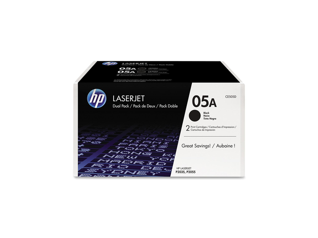 Консумативи Оригинален пакет тонери HP 05A 2-pack Black