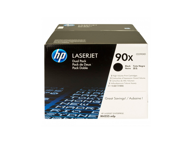 Консумативи Оригинален тонер HP 90X Black Dual Pack