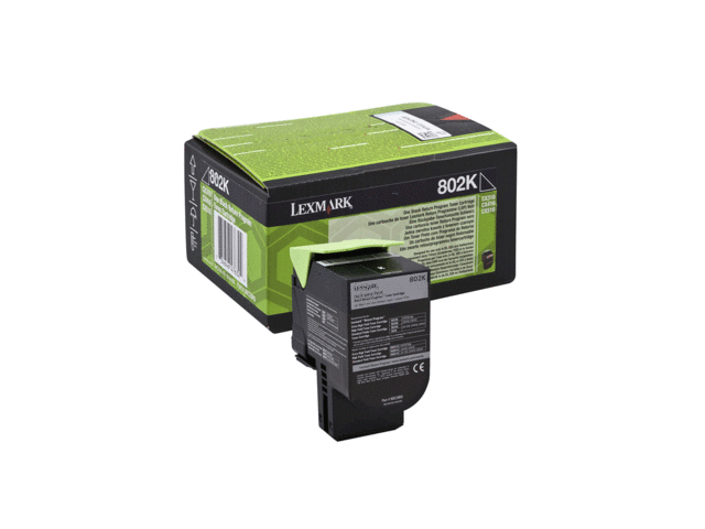 Консумативи Оригинален тонер Lexmark 802K Black