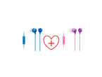 Слушалки Комплект Sony MDR-EX15AP, в синьо/ в розово