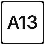 Apple A13 Bionic (7 nm+) (2x2.65 GHz Lightning + 4x1.8 GHz Thunder)