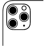 Три 12MP камери: ултраширока, широка и телефото камера, на гърба, 12MP камера в предната част